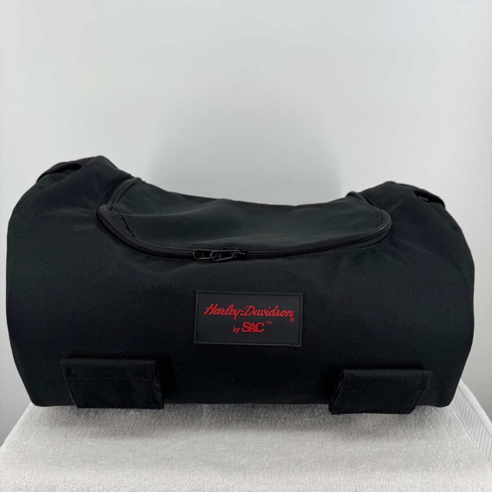 Harley Davidson by SAC Sissy Bar Luggage Travel Duffle Bag‎ Motorcycle 16x12 EUC